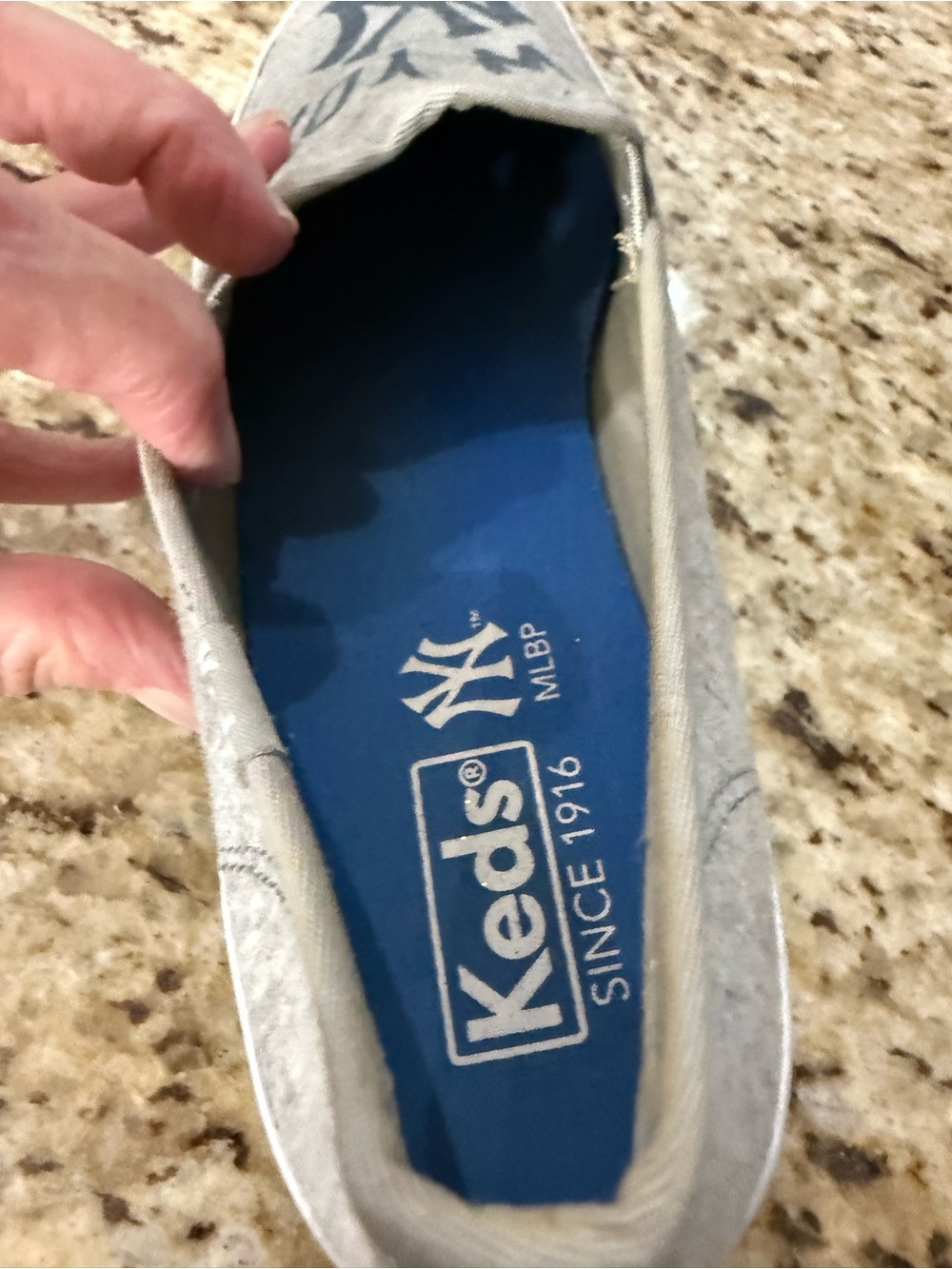 Keds Double Decker New York Yankees MLB Baseball Slip On Shoes 9 - Picture 12 of 15